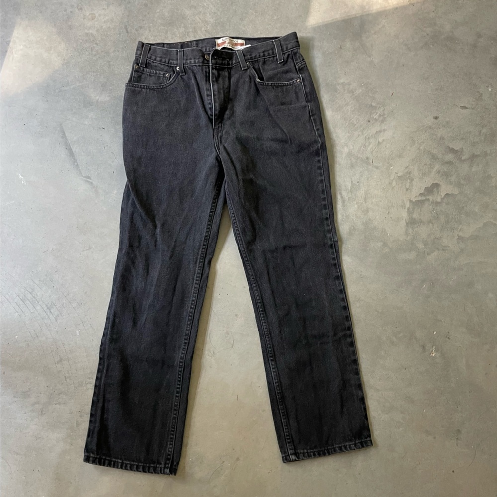 Classic Straight Black Jeans for Men